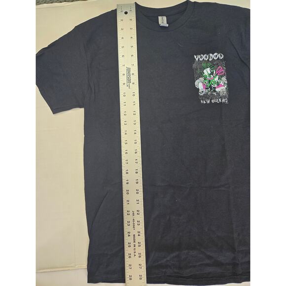 NWOT VOODOO  DOLL | NOLA | New Orleans T-Shirt Mens Size Medium| 2 Sides Black - Picture 3 of 6